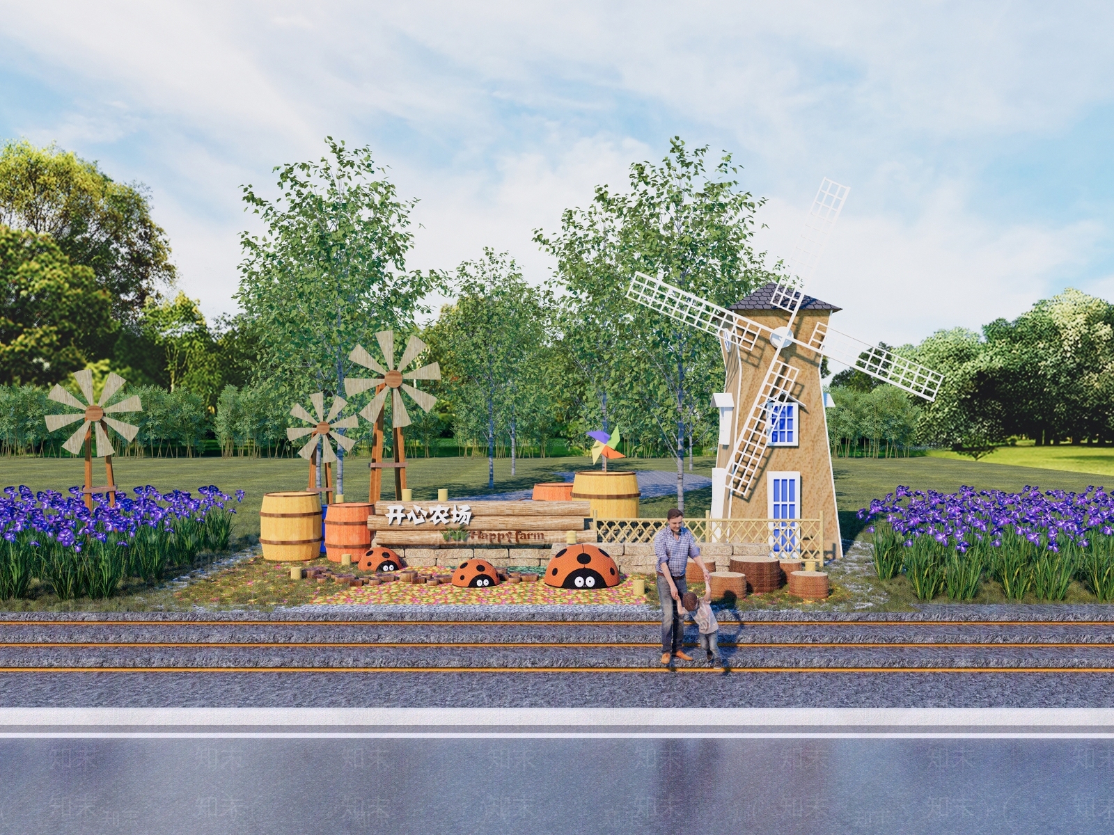 现代入口大门SU模型下载【ID:1189758464】