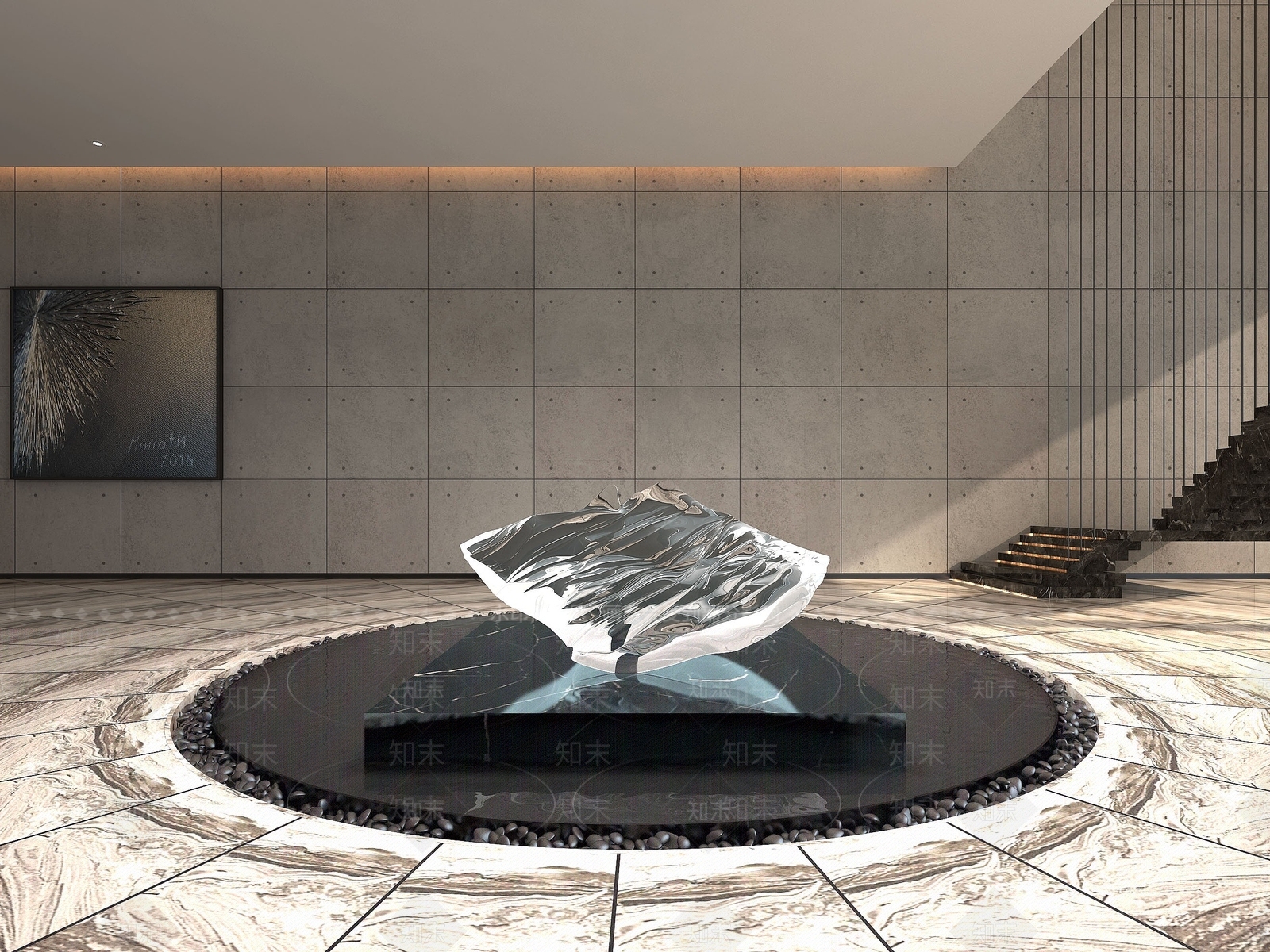 现代摆件组合3D模型下载【ID:1189768739】