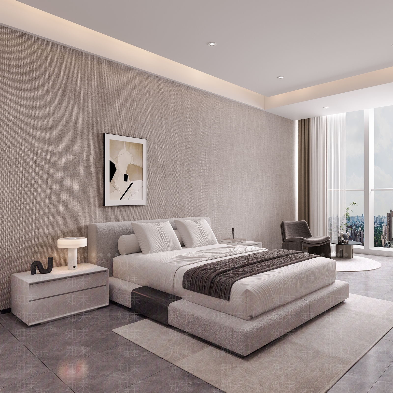 现代休息室3D模型下载【ID:1189772670】