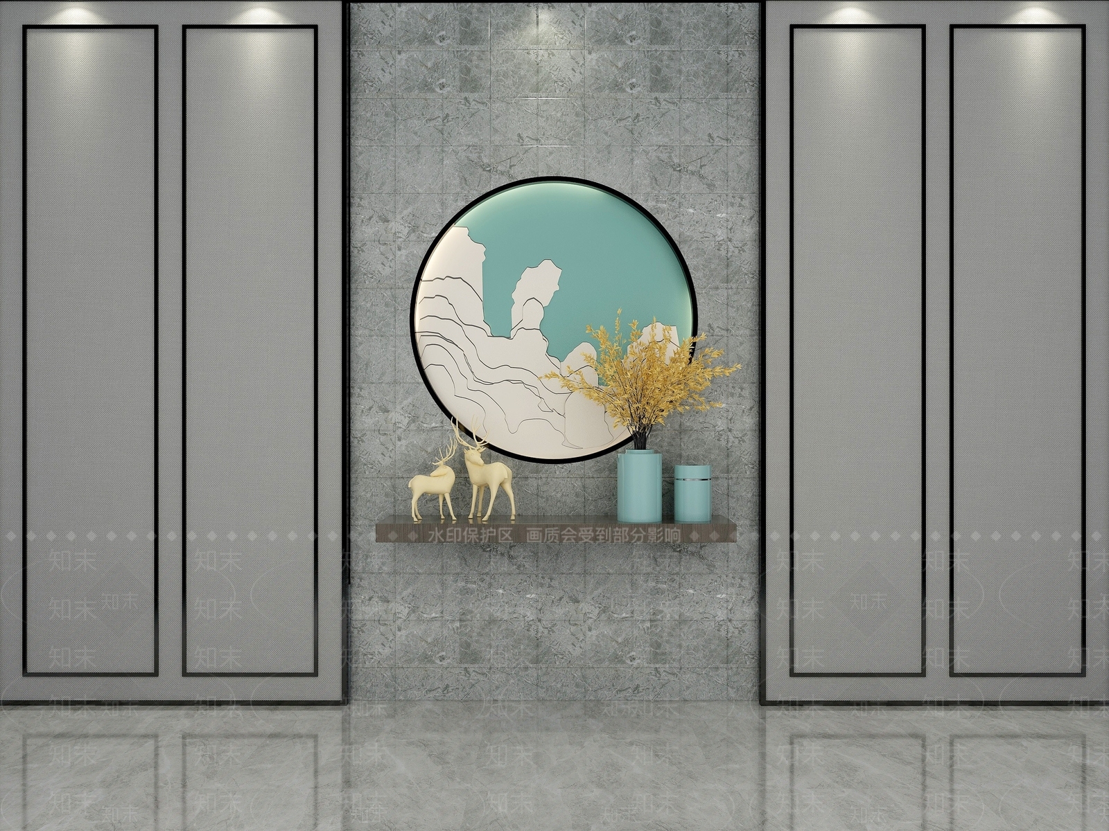 现代挂件3D模型下载【ID:1189771808】