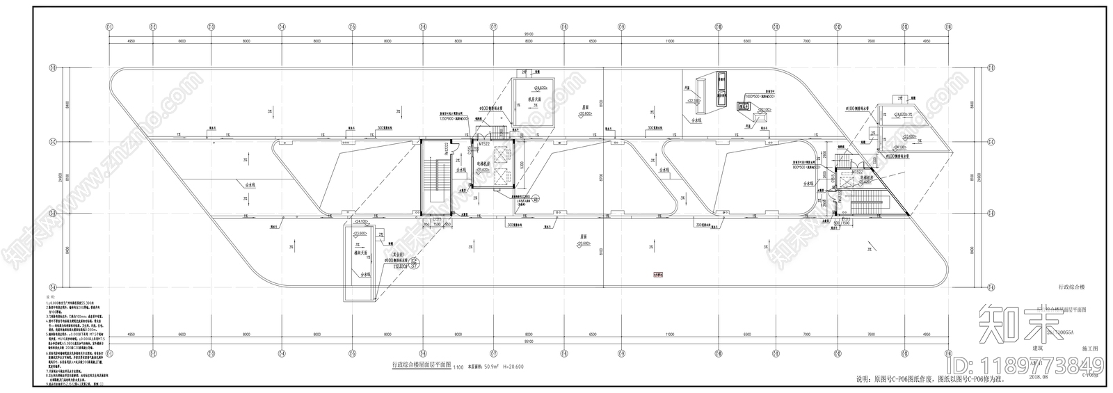现代医院建筑cad施工图下载【ID:1189773849】