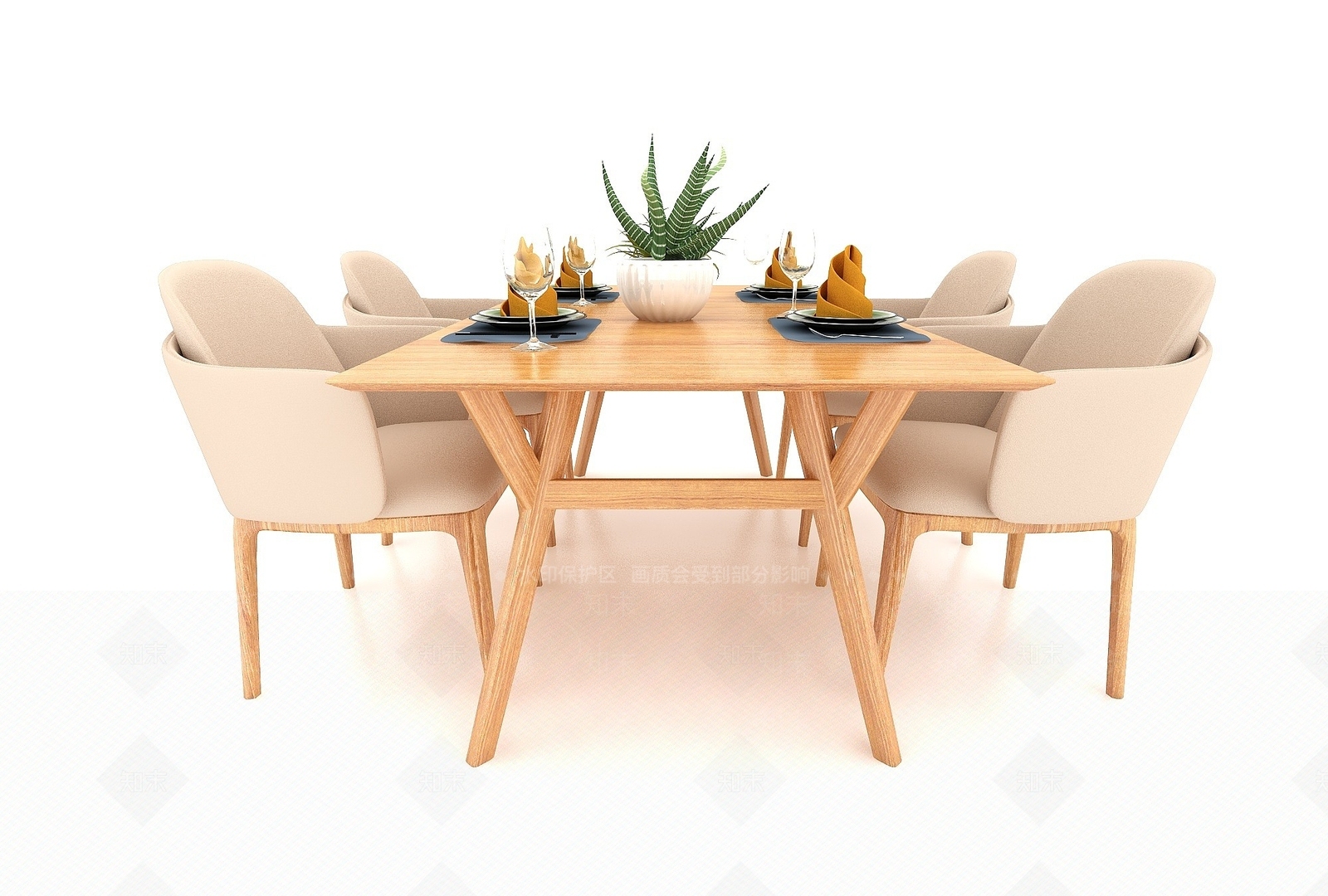 现代妆台妆凳3D模型下载【ID:1189772909】