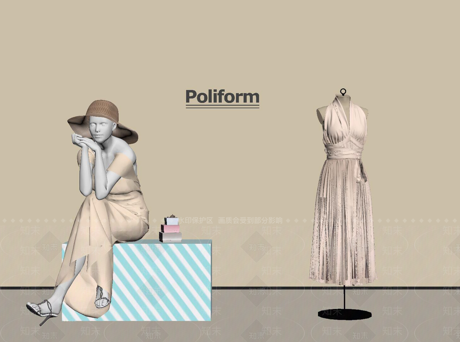 衣服SU模型下载【ID:1189781576】
