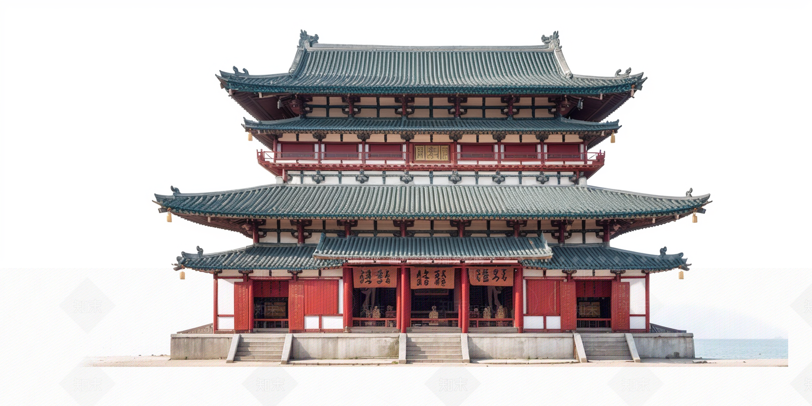 中式古建筑SU模型下载【ID:1189782505】