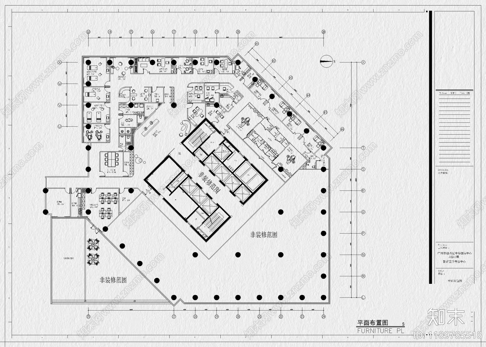 现代医院cad施工图下载【ID:1189785518】