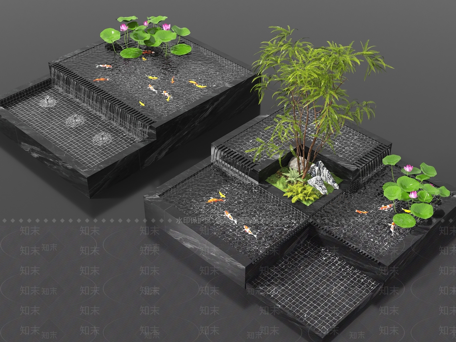现代水景SU模型下载【ID:1189785607】