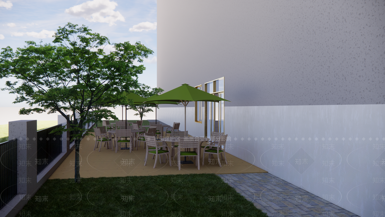 庭院花园SU模型下载【ID:1189787123】