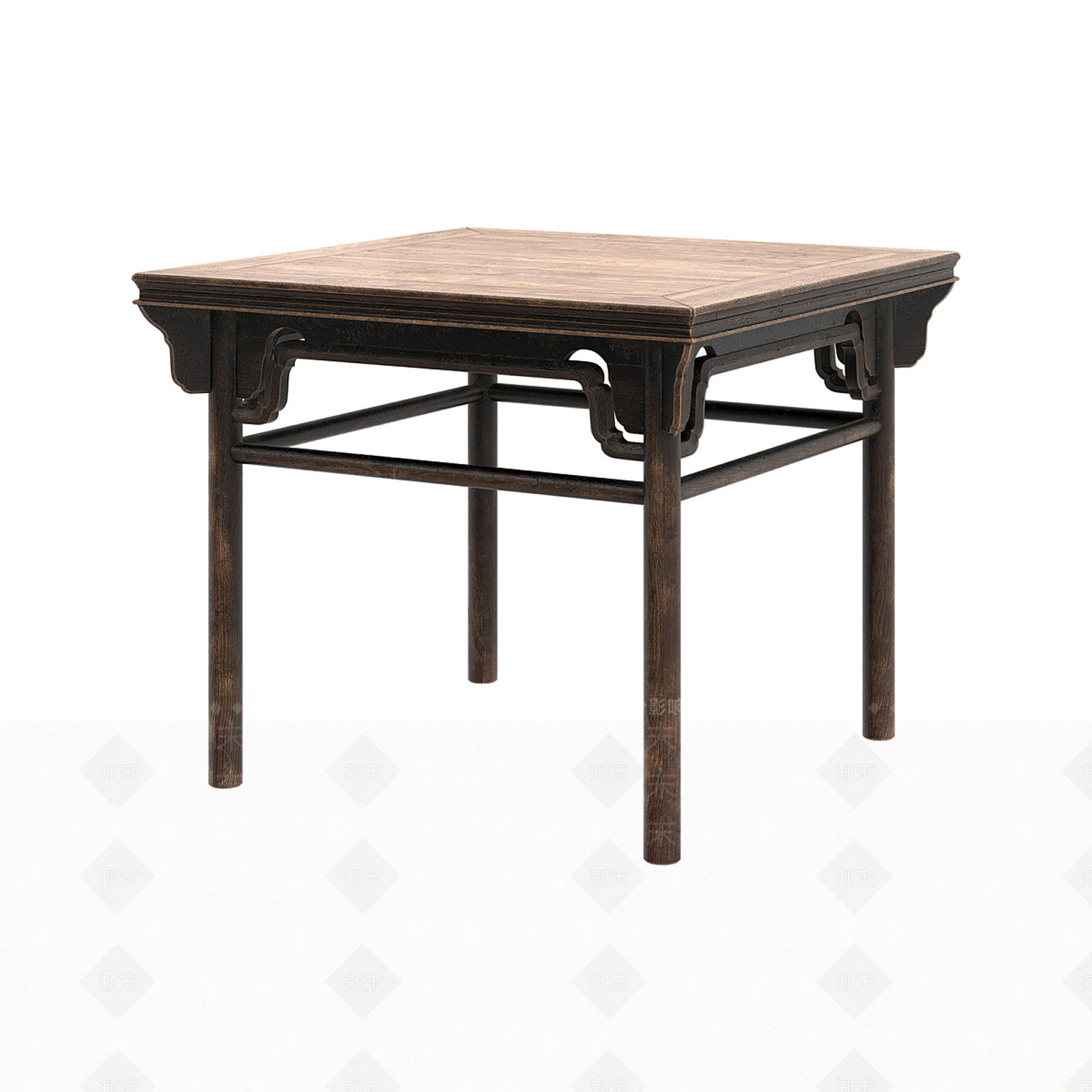 新中式中式餐桌3D模型下载【ID:1189787332】
