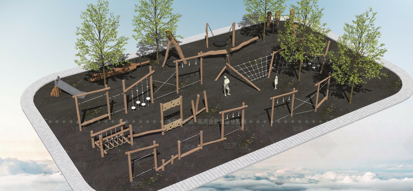 儿童器材组合SU模型下载【ID:1189788600】