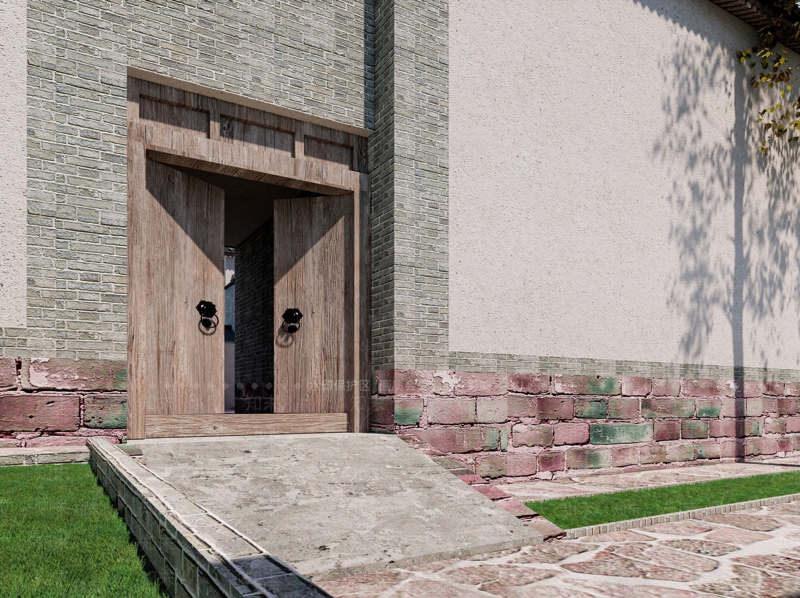 中式新中式古建筑SU模型下载【ID:1189798185】