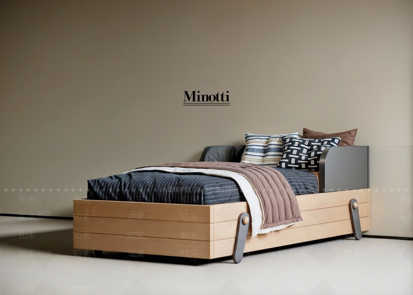 中古侘寂儿童床SU模型下载【ID:1189803805】