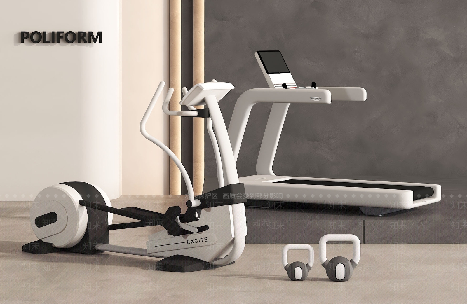 跑步机SU模型下载【ID:1189805724】