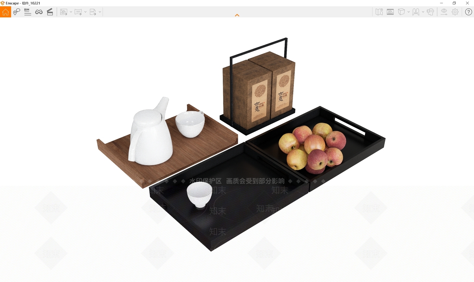茶具SU模型下载【ID:1189814933】
