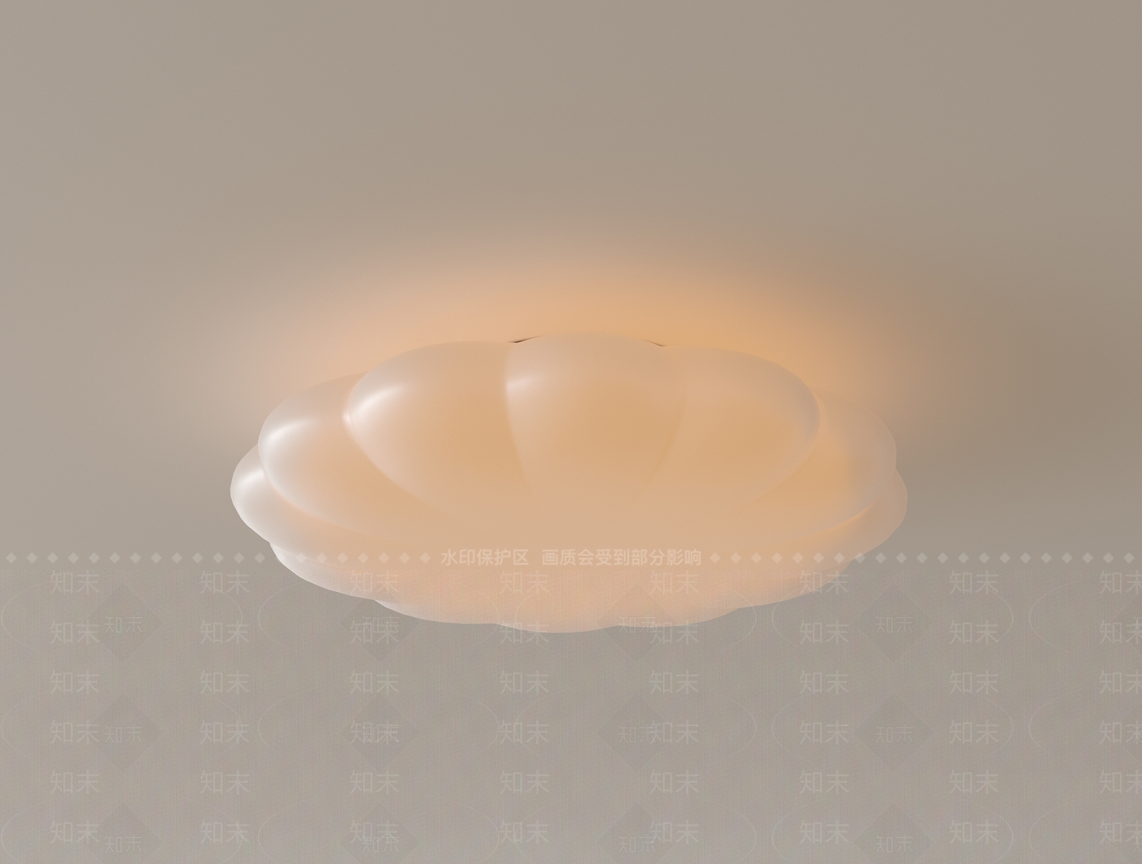现代中古吸顶灯SU模型下载【ID:1189816442】
