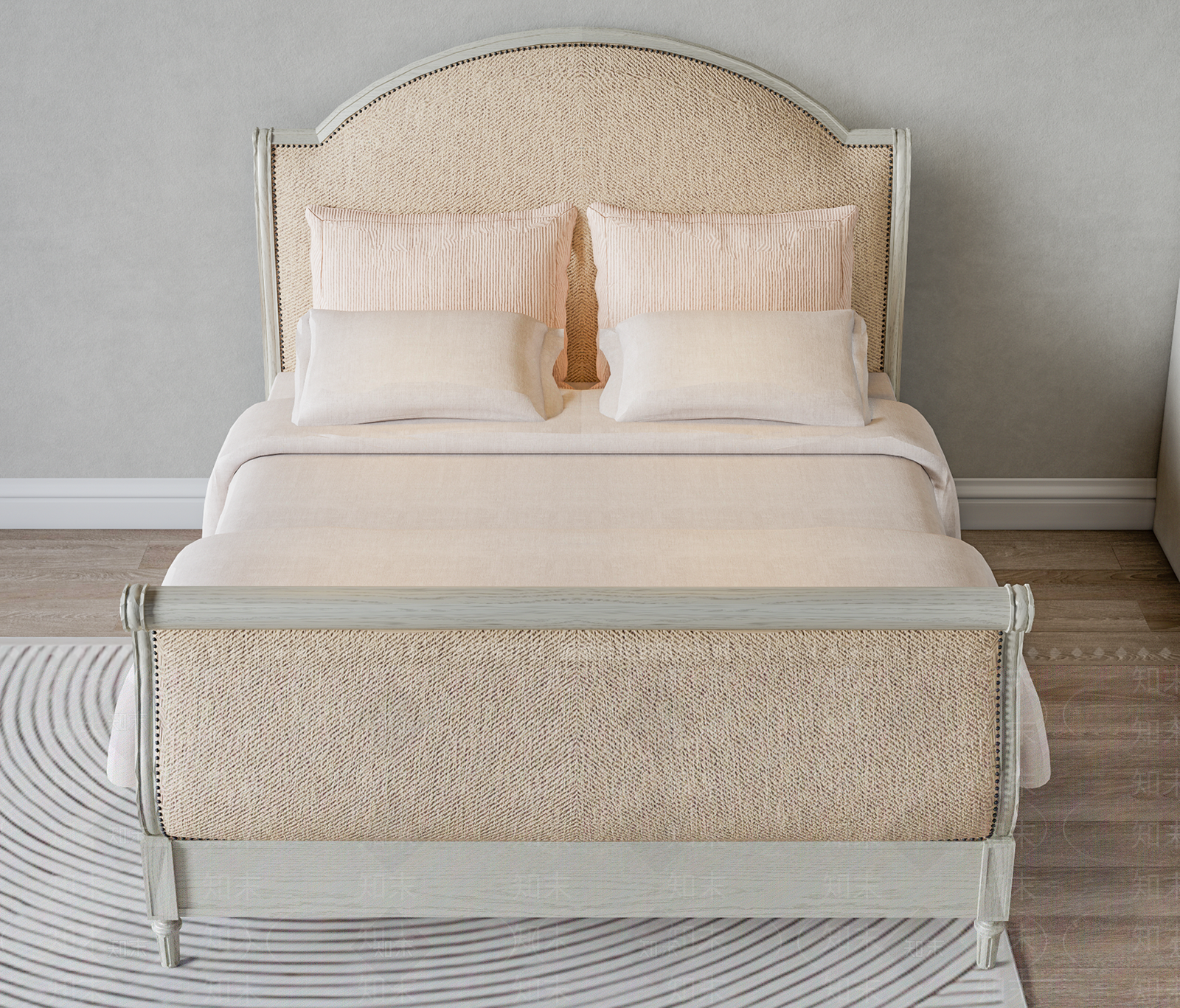 欧式美式单人床SU模型下载【ID:1189820088】