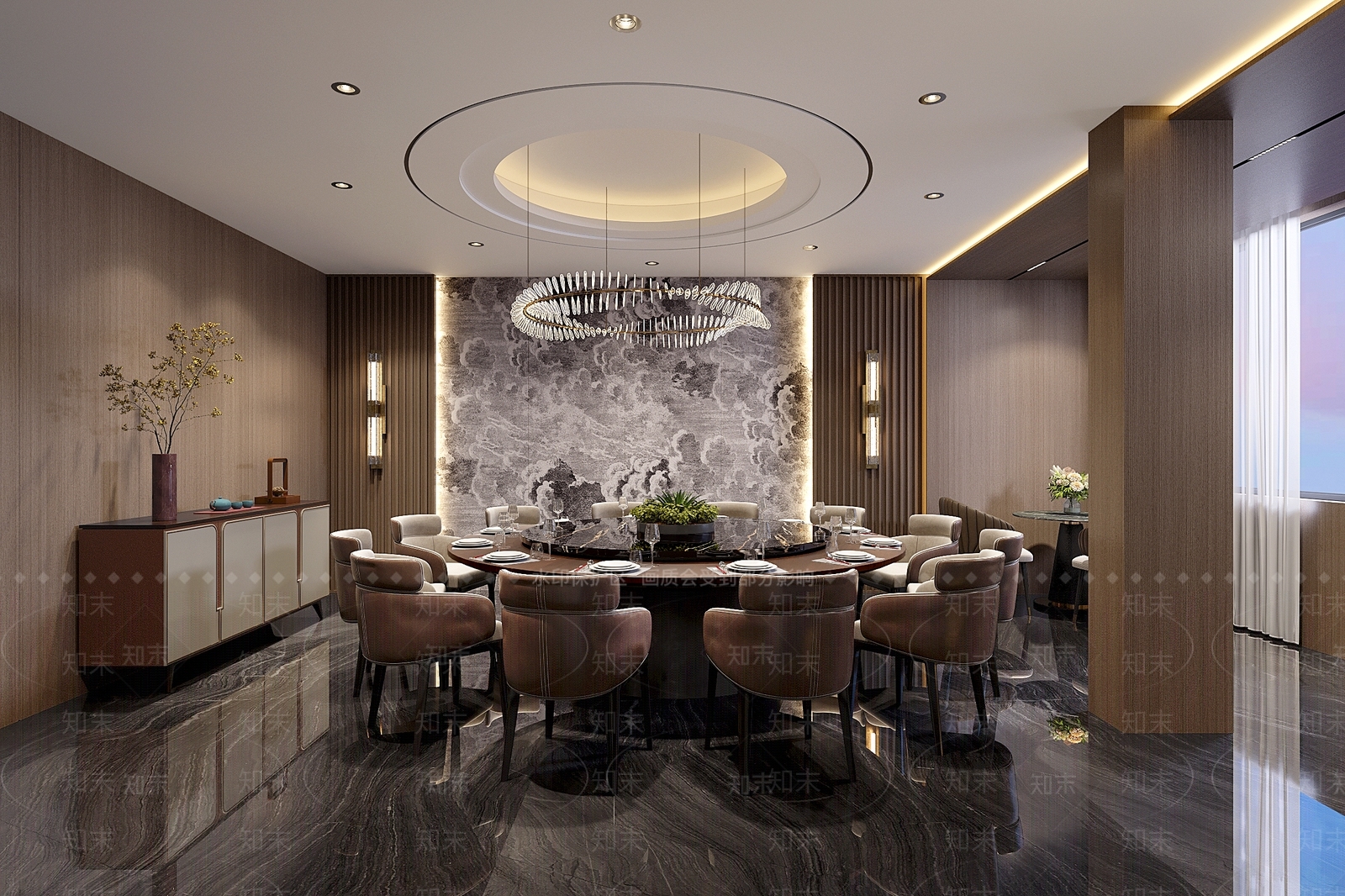 现代简约包厢3D模型下载【ID:1189818287】