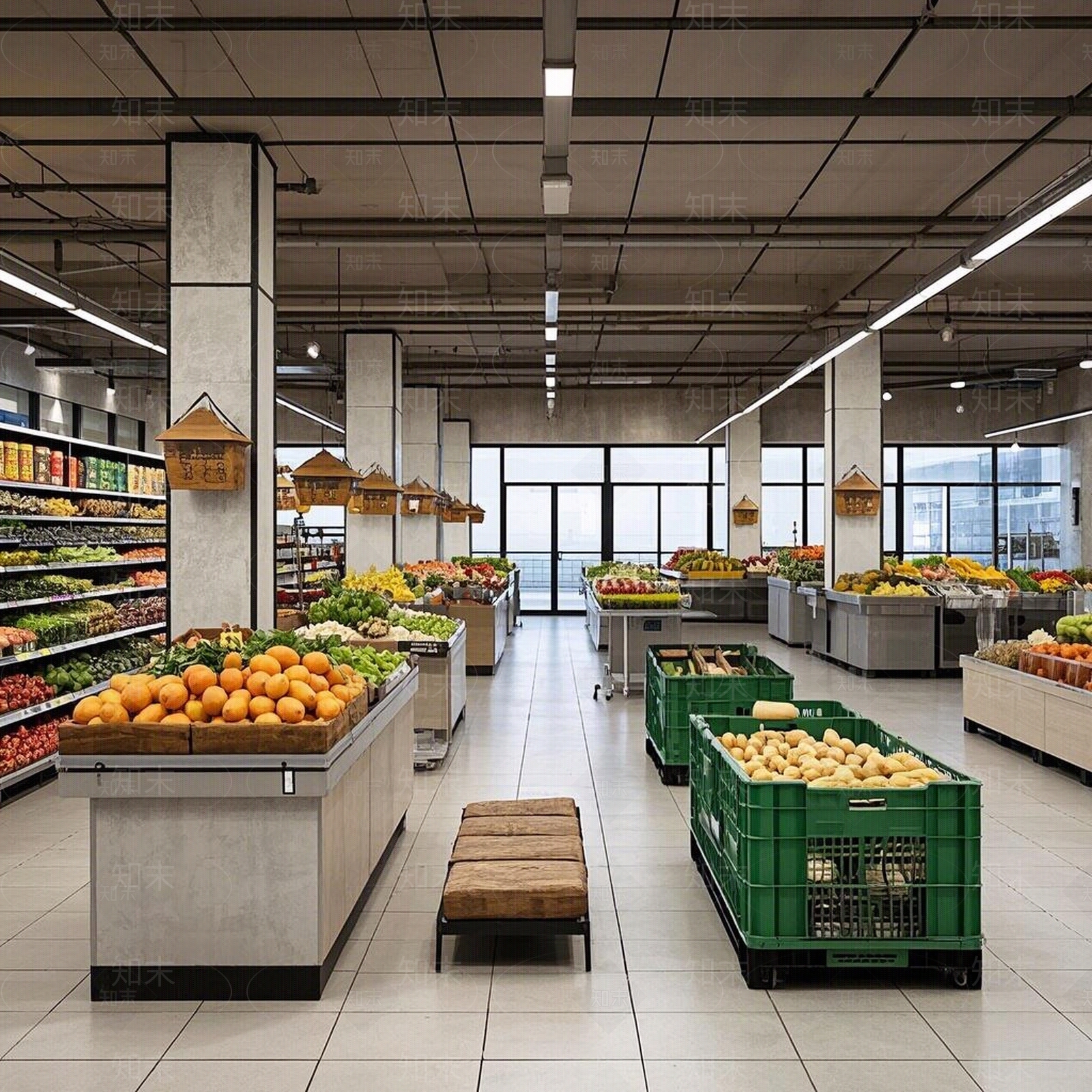 现代商铺贴图下载【ID:1189819464】