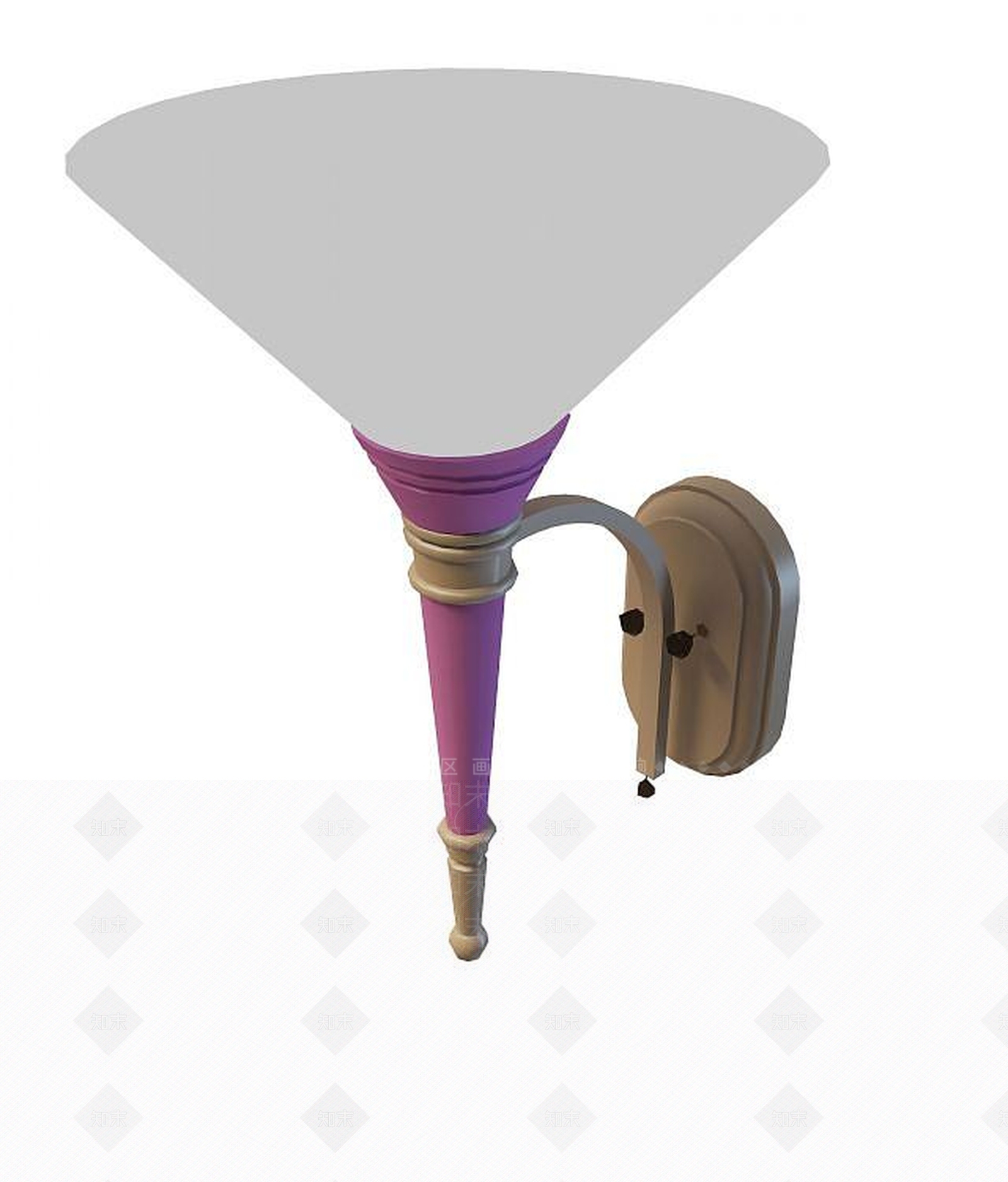 现代简约壁灯3D模型下载【ID:1189829480】