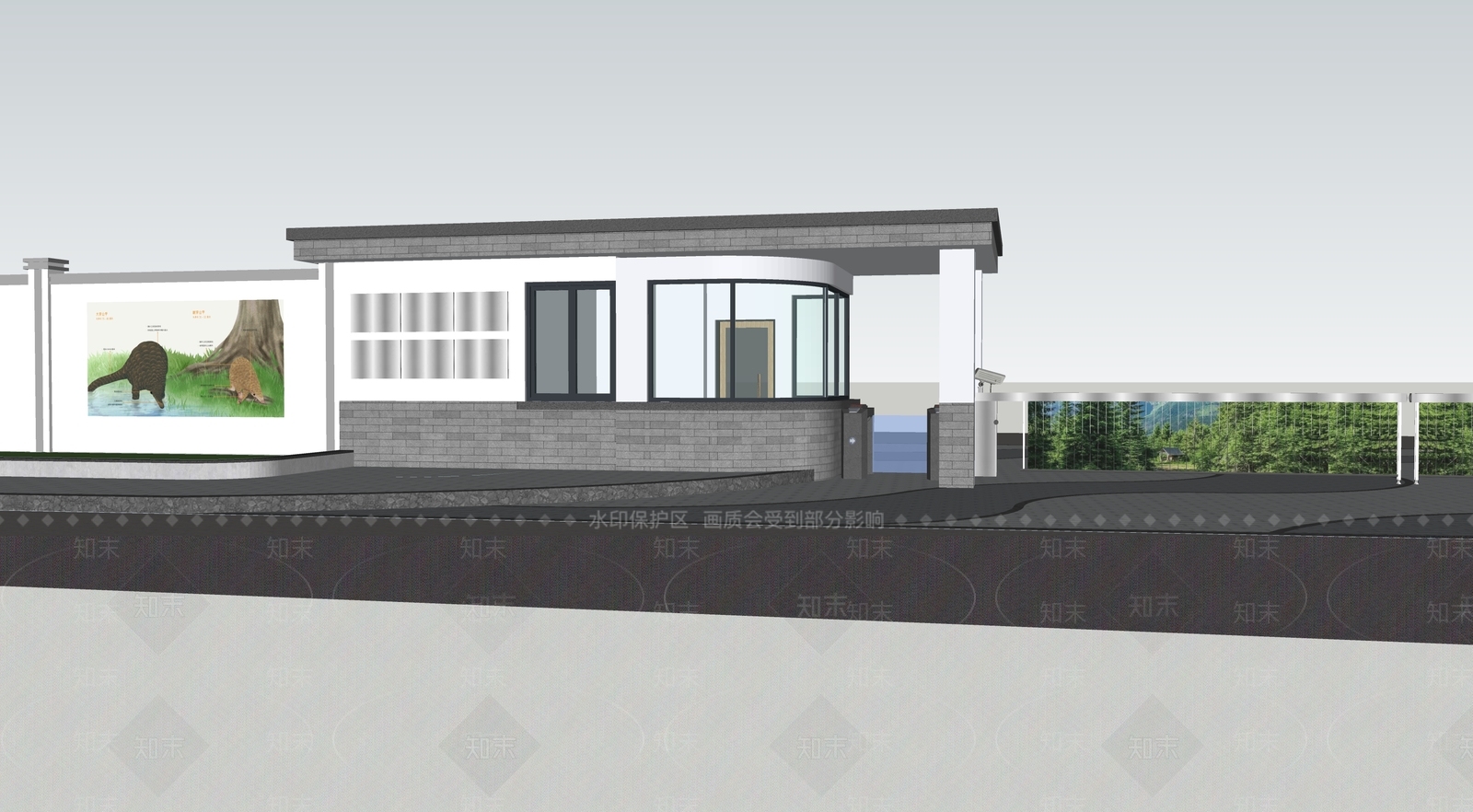 现代新中式其他公共建筑SU模型下载【ID:1189830113】