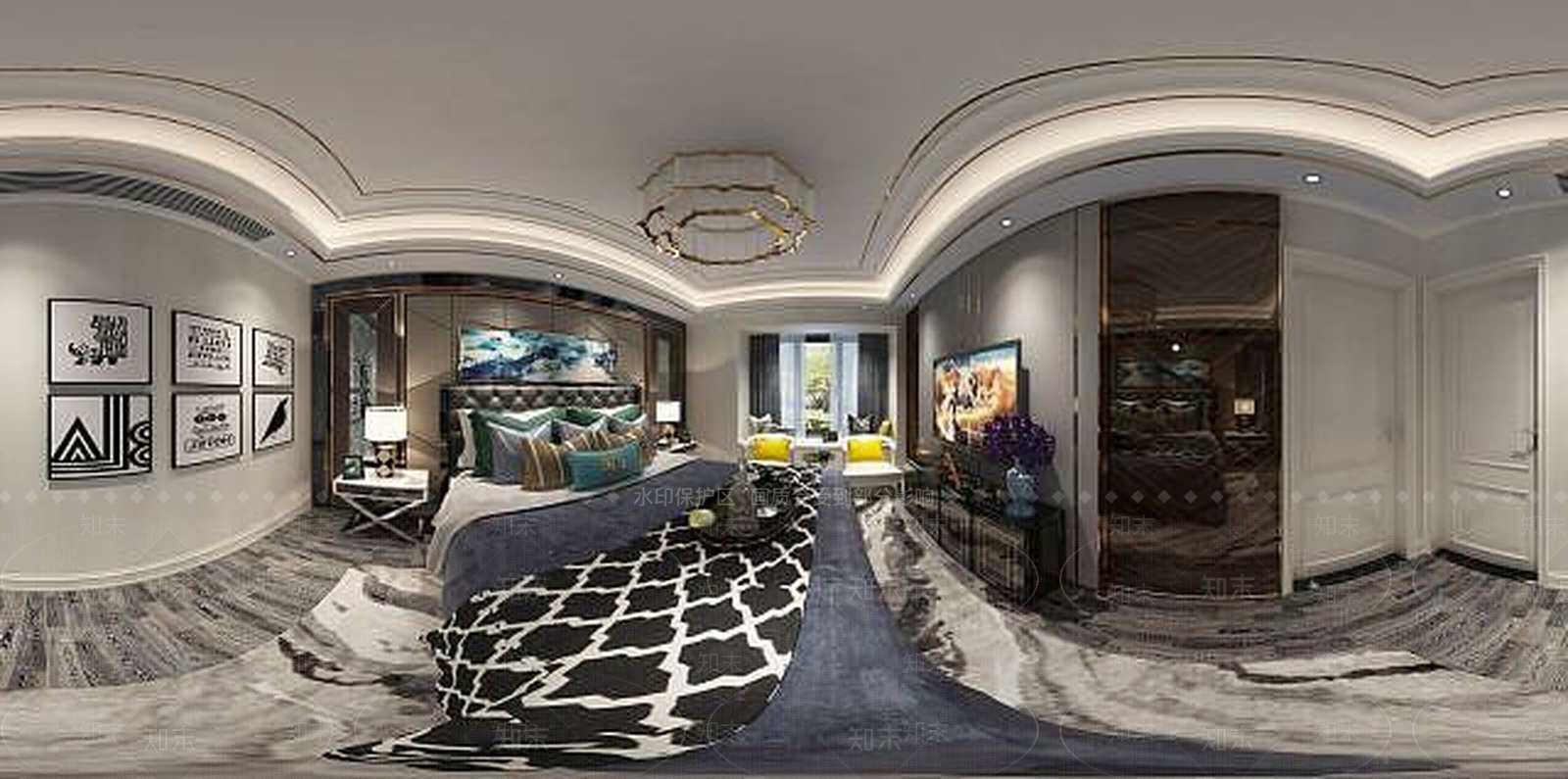 现代卧室3D模型下载【ID:1189831349】