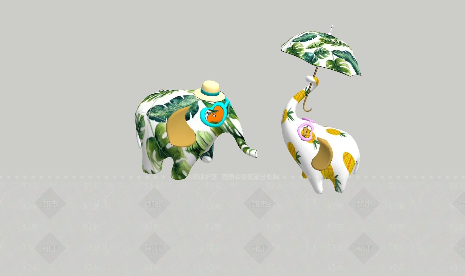 现代雕塑小品SU模型下载【ID:1189833409】