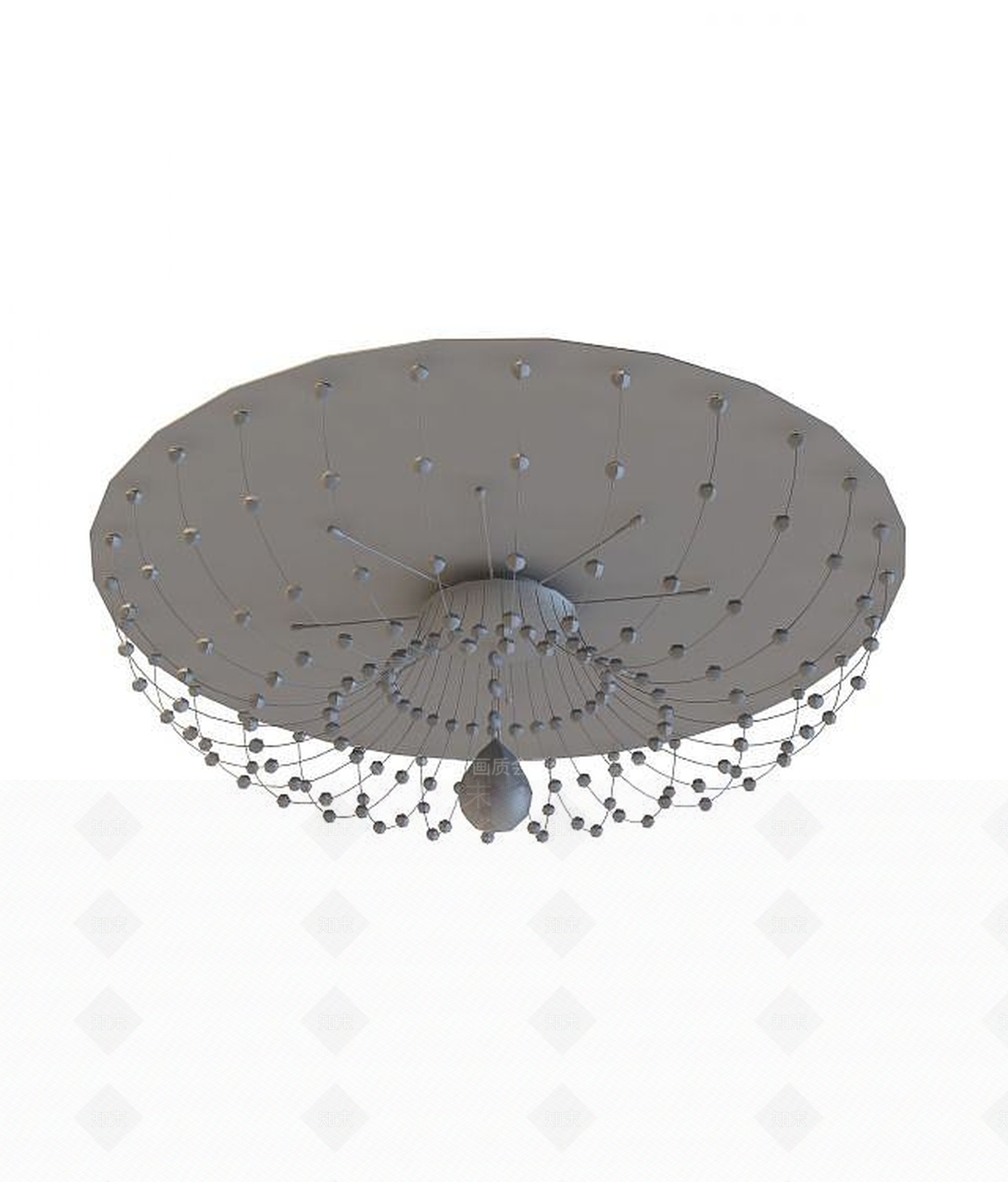 现代LED吸顶灯3D模型下载【ID:1189837377】