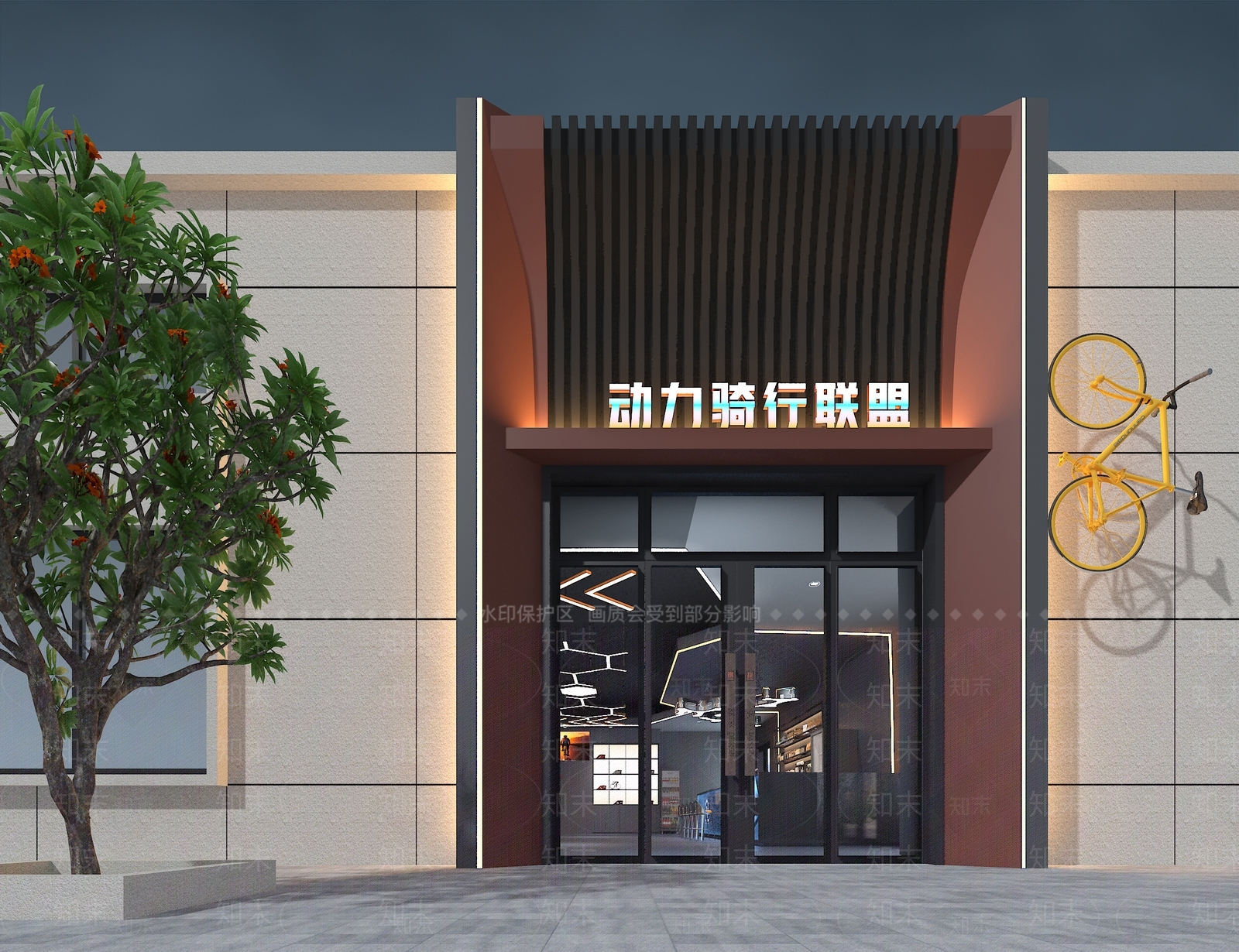工业门头3D模型下载【ID:1189838921】