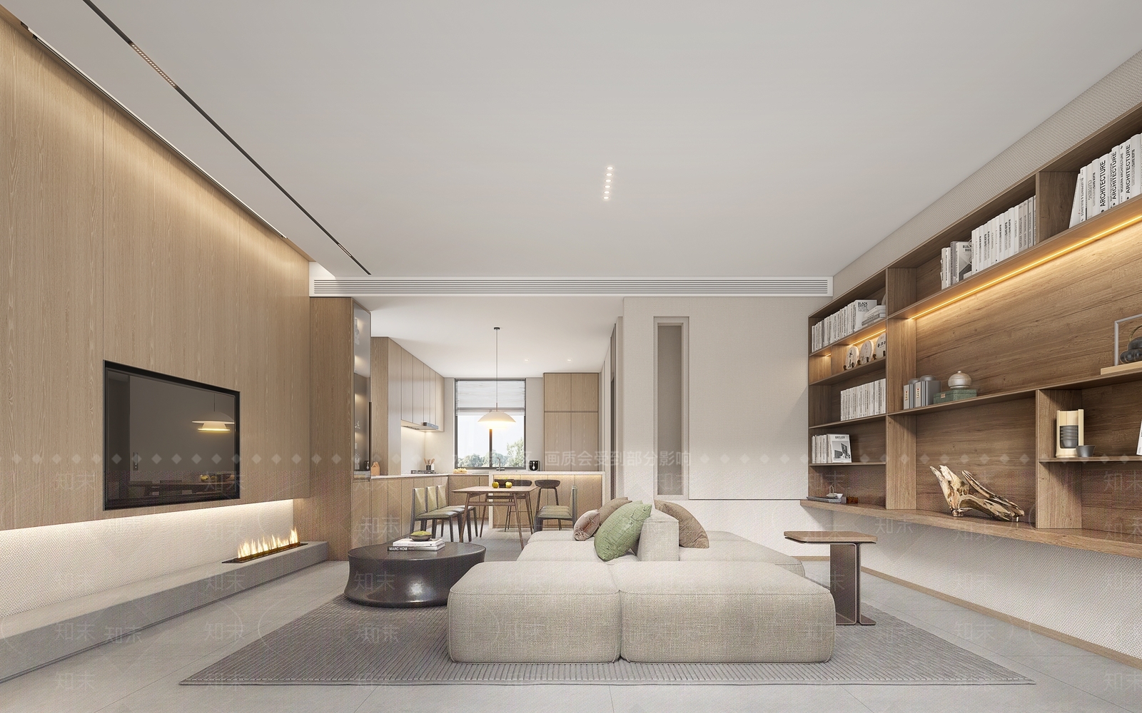 现代客餐厅SU模型下载【ID:1189845459】