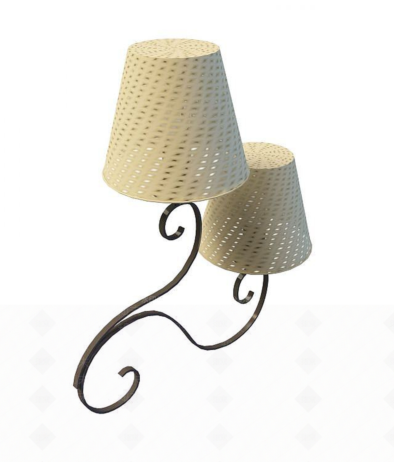 现代客厅壁灯3D模型下载【ID:1189846586】