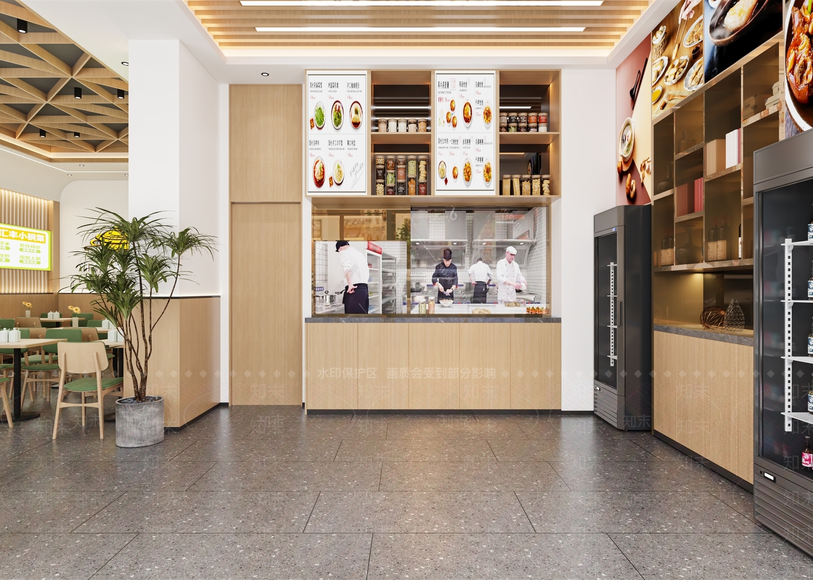 现代快餐店3D模型下载【ID:1189847061】