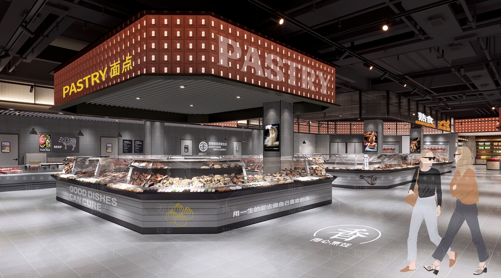 现代超市SU模型下载【ID:1189941652】