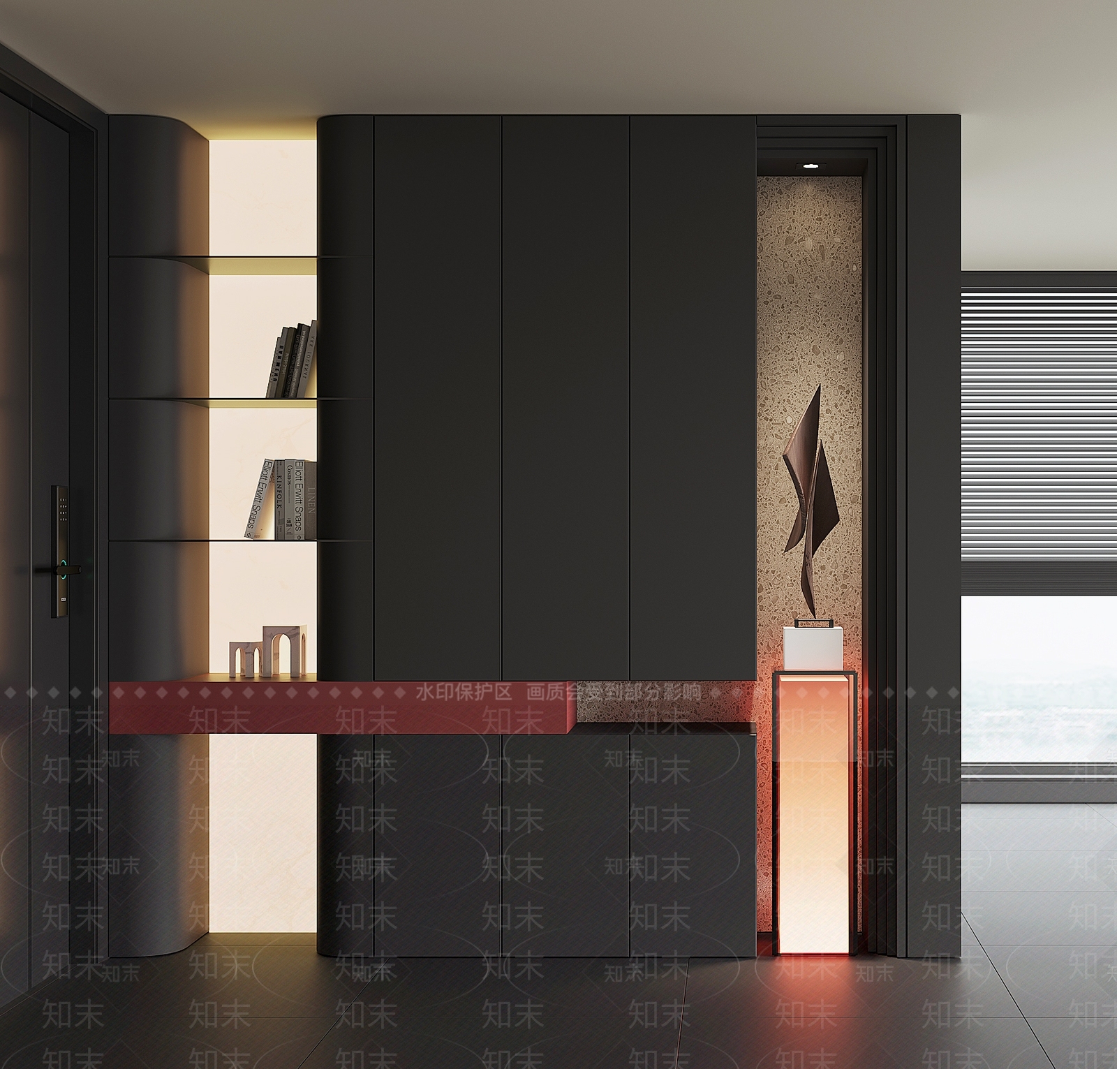 现代鞋柜SU模型下载【ID:1189849671】