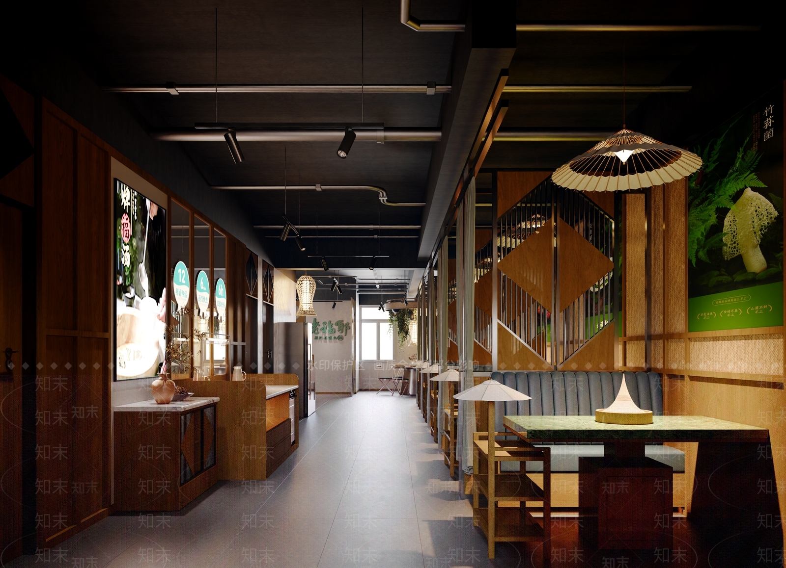 侘寂工业其他餐饮空间3D模型下载【ID:1189855264】