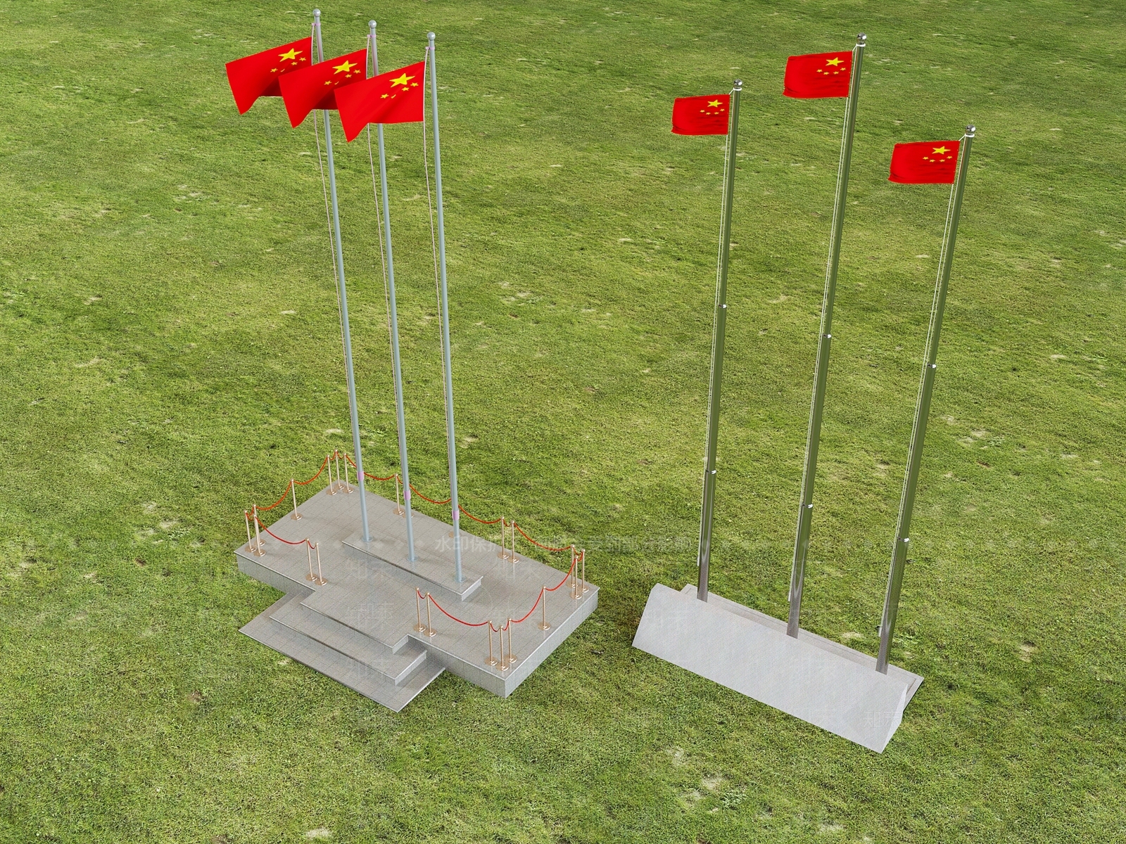 旗帜徽章3D模型下载【ID:1189856260】