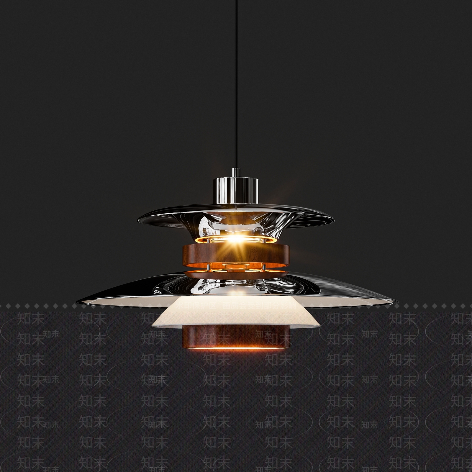 日式餐厅吊灯3D模型下载【ID:1189856410】