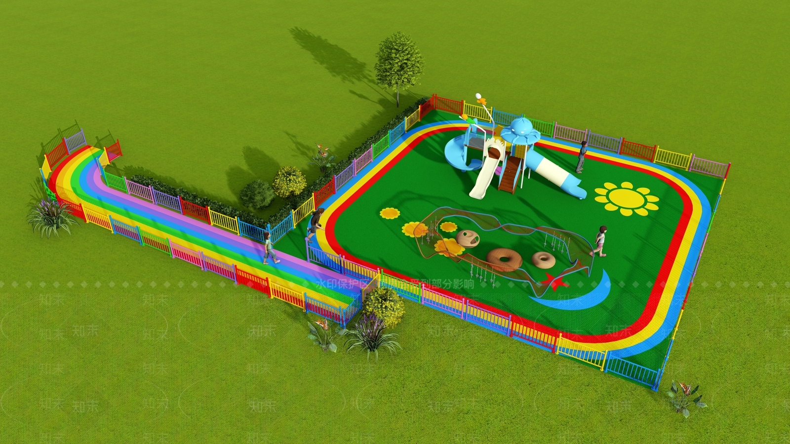 现代幼儿园内部SU模型下载【ID:1189863817】