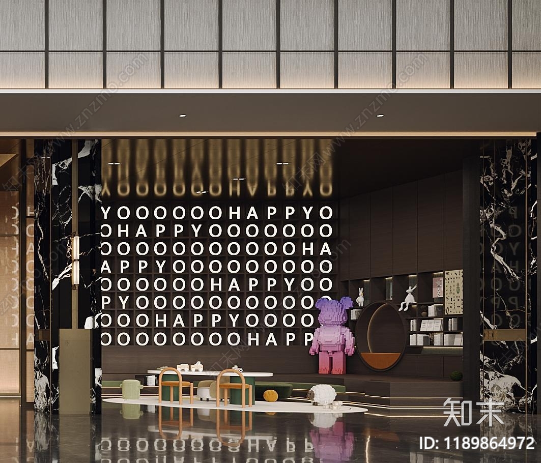 现代售楼处cad施工图下载【ID:1189864972】