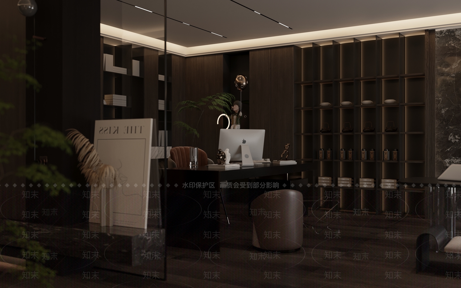 现代茶室3D模型下载【ID:1215077513】