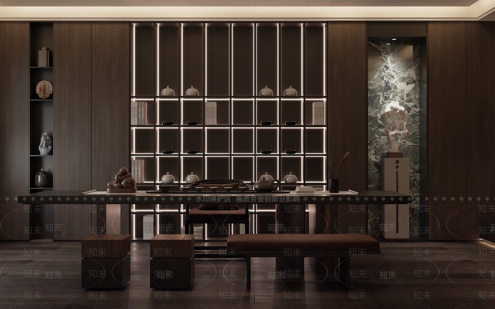 意式现代茶室3D模型下载【ID:1189868222】