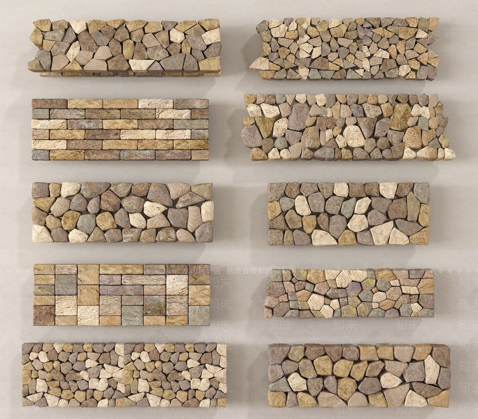 现代围墙3D模型下载【ID:1189866442】