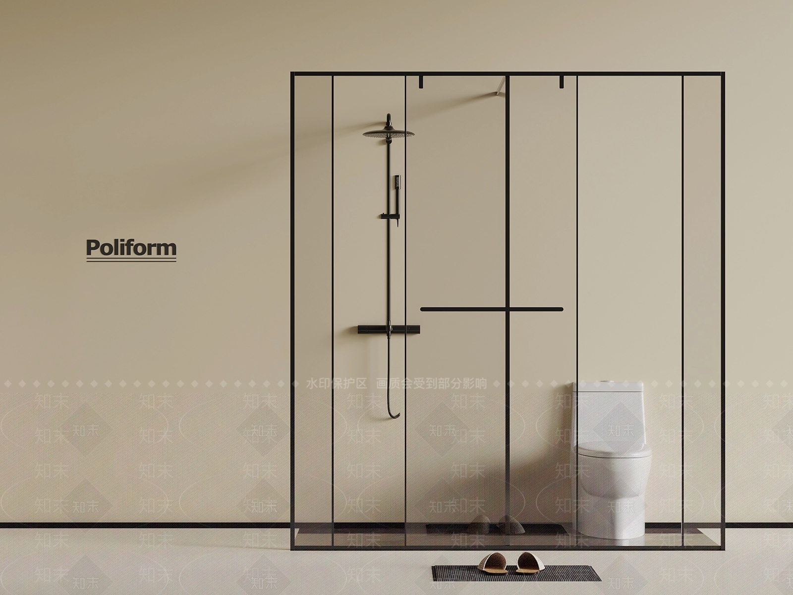 淋浴房3D模型下载【ID:1189867049】