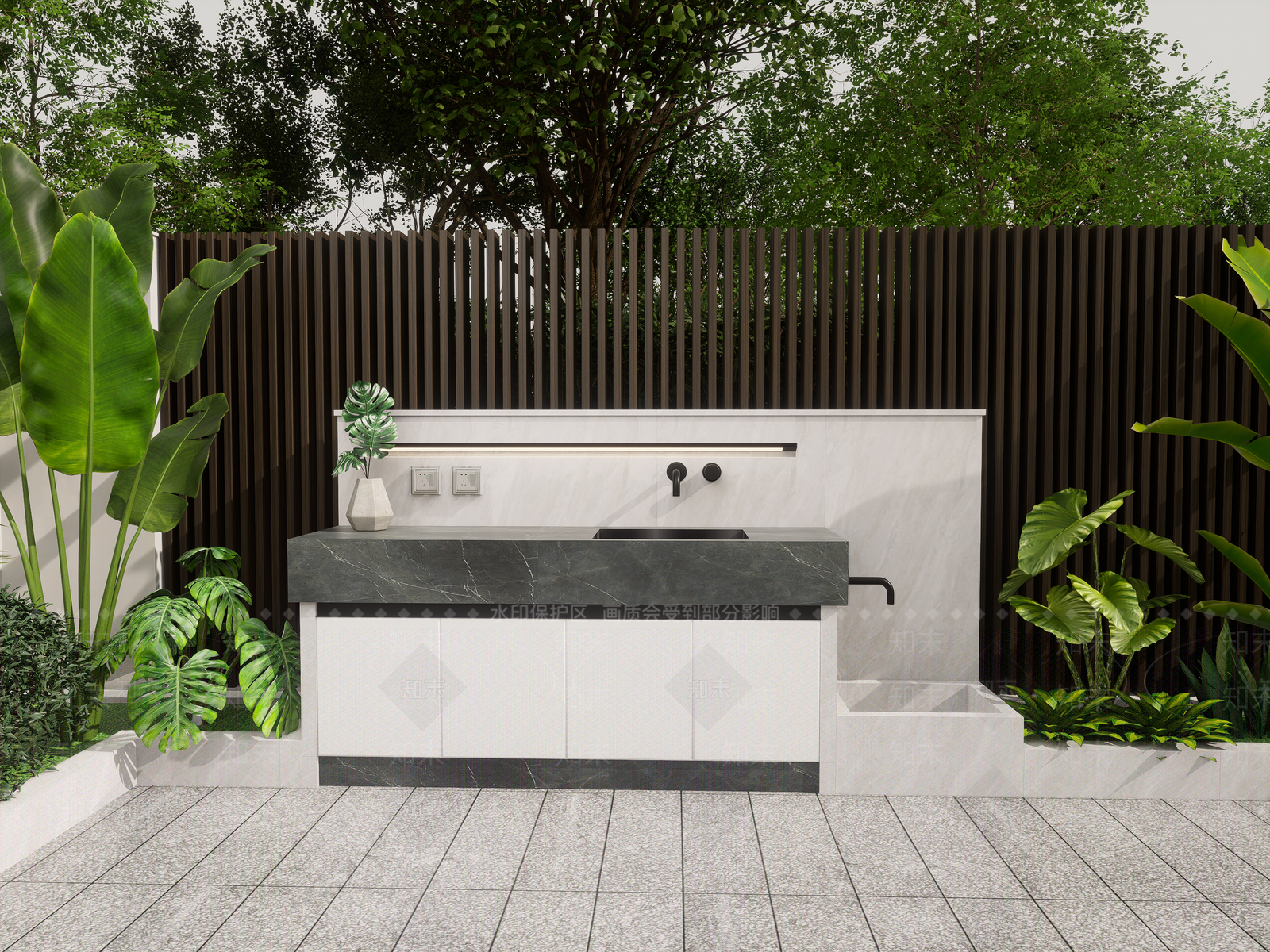 洗手台SU模型下载【ID:1189882752】