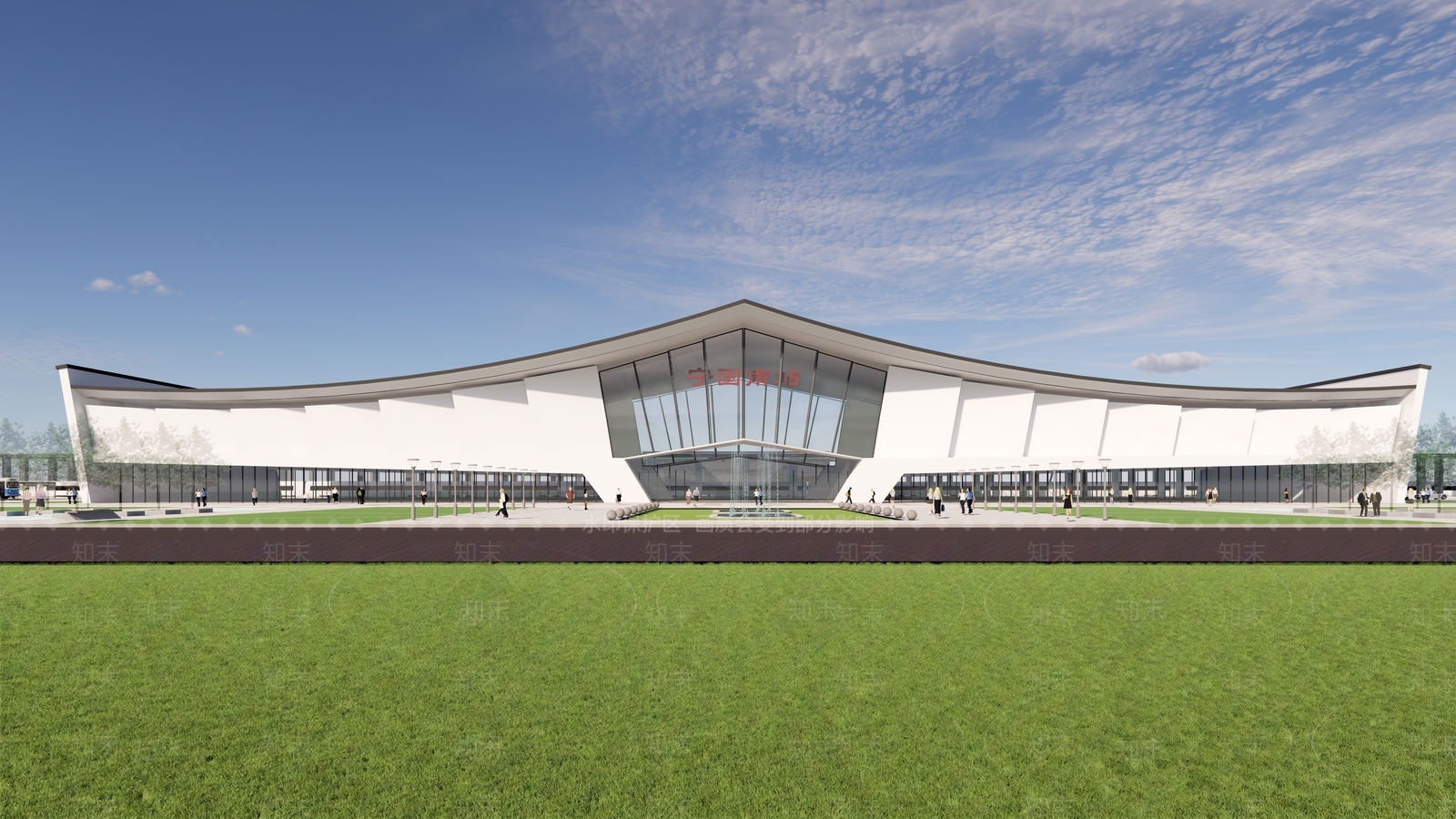 现代火车站SU模型下载【ID:1189888794】