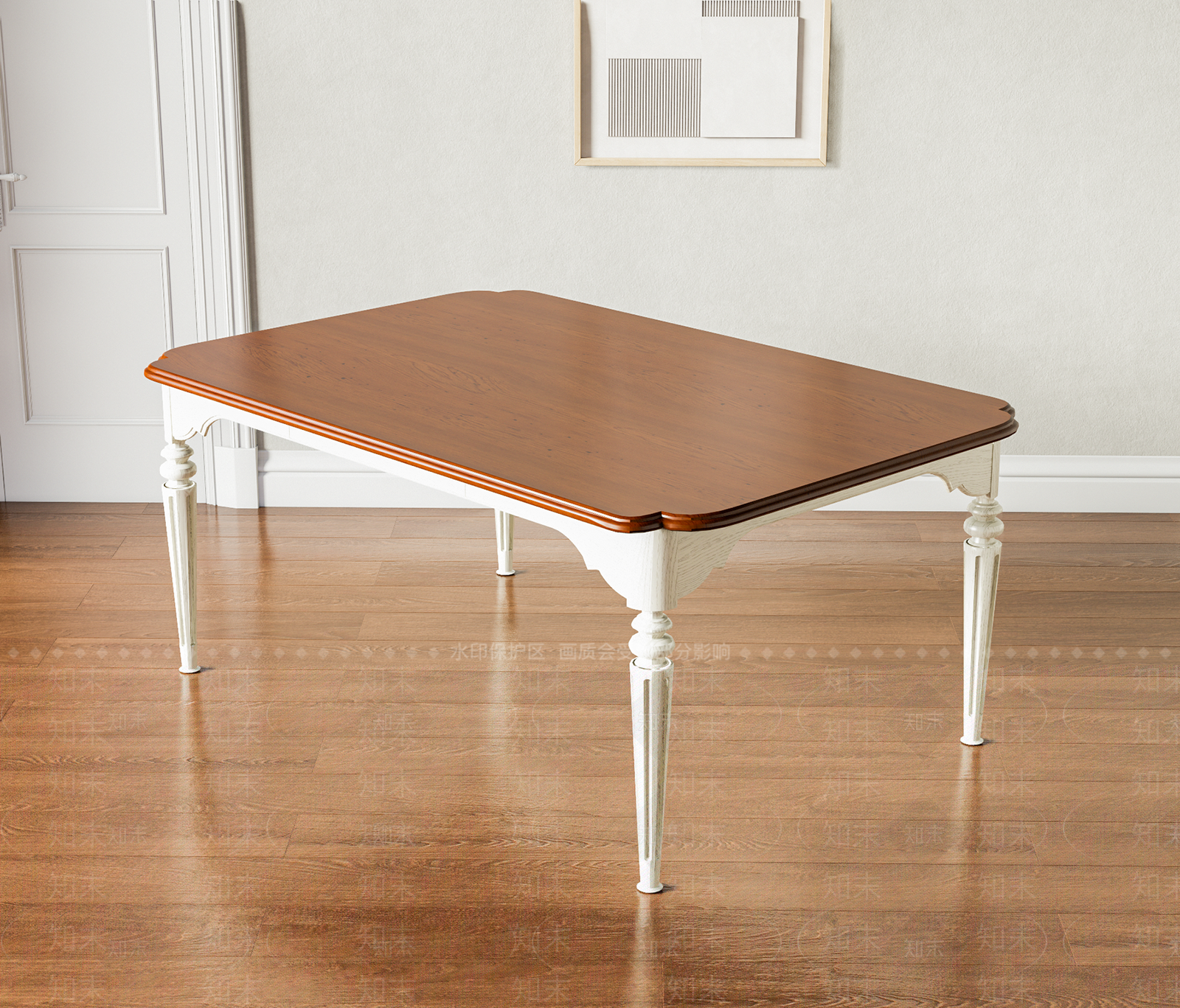 美式欧式餐桌SU模型下载【ID:1189887783】