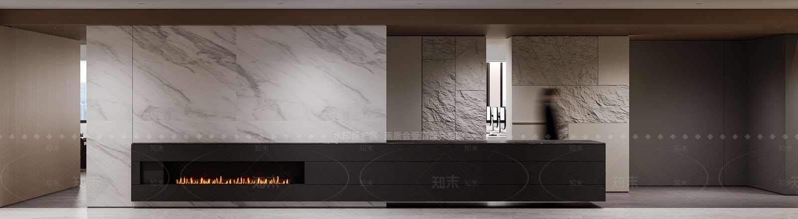 现代轻奢办公大厅3D模型下载【ID:1189889020】