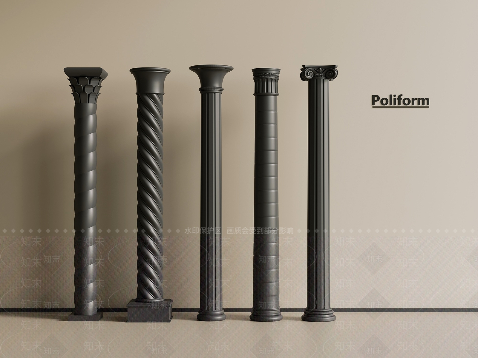 法式复古柱子SU模型下载【ID:1189889664】