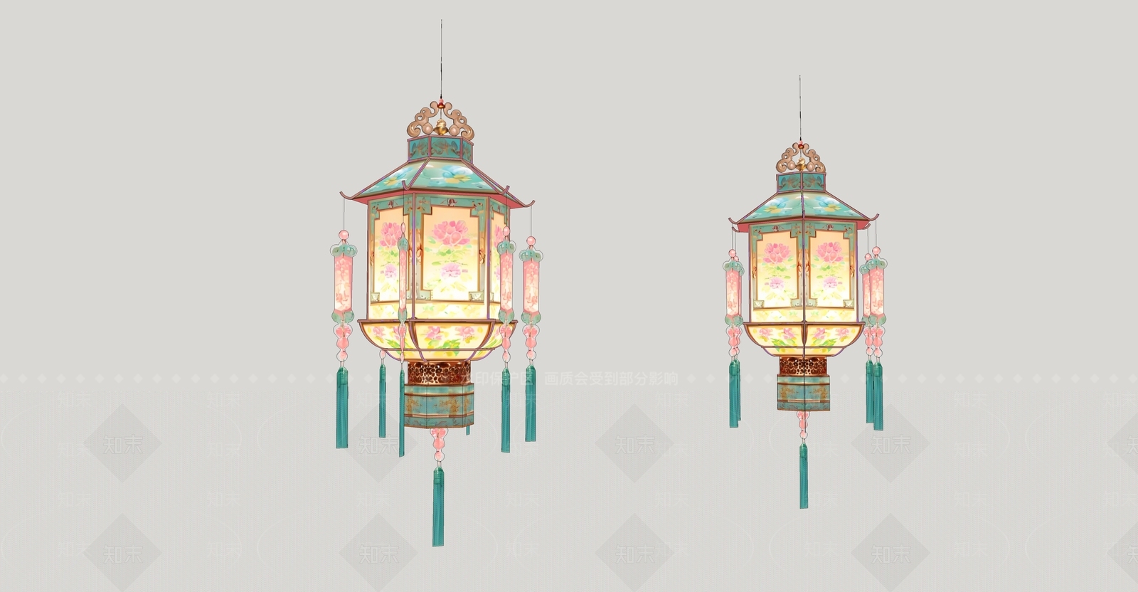 中式美陈SU模型下载【ID:1189889780】