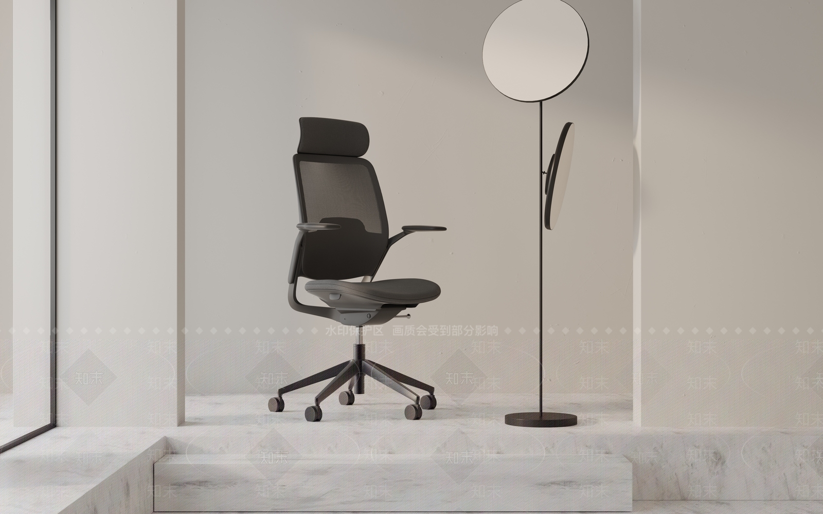 现代办公椅3D模型下载【ID:1189891229】