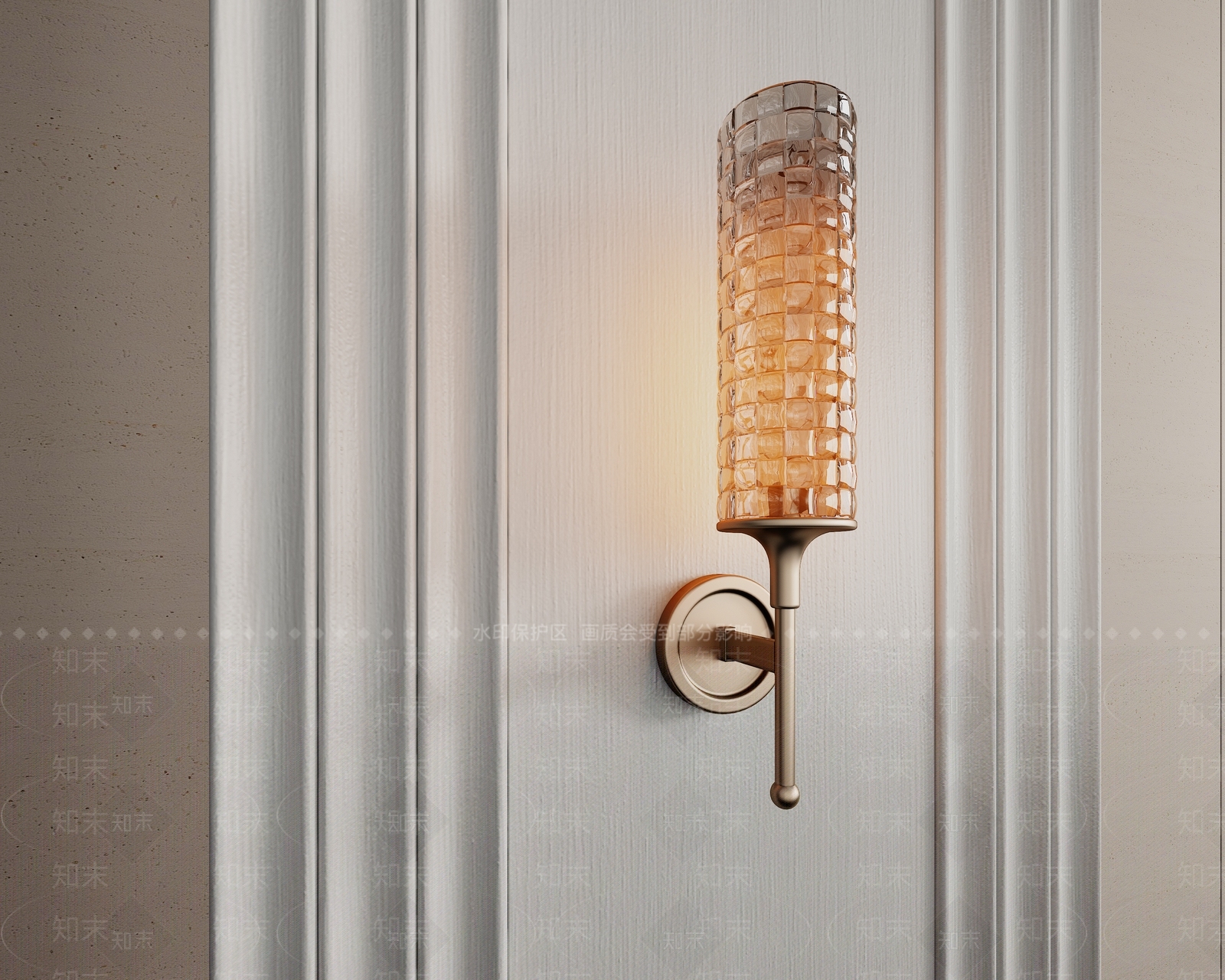 现代意式水晶壁灯3D模型下载【ID:1189895752】