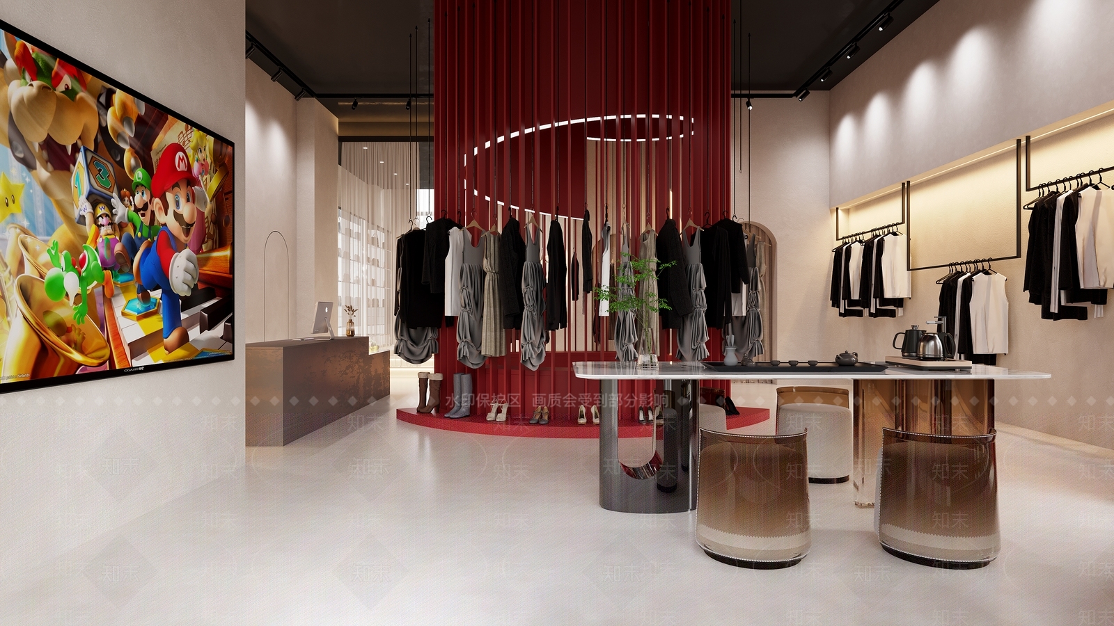 现代服装店3D模型下载【ID:1189896781】
